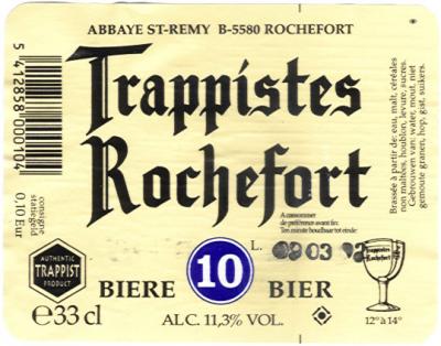 Rochefort Trappist 10 - Een donkerbruin zwaar bier
